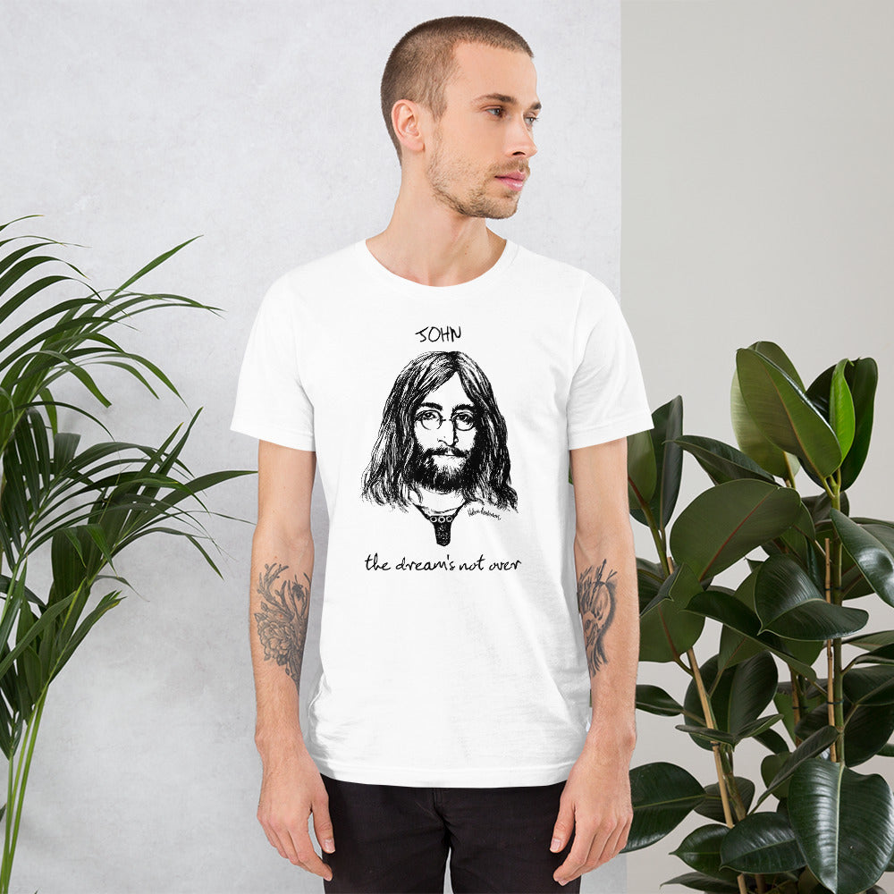 THE DREAM'S NOT OVER Unisex Luxe T-Shirt with stretch