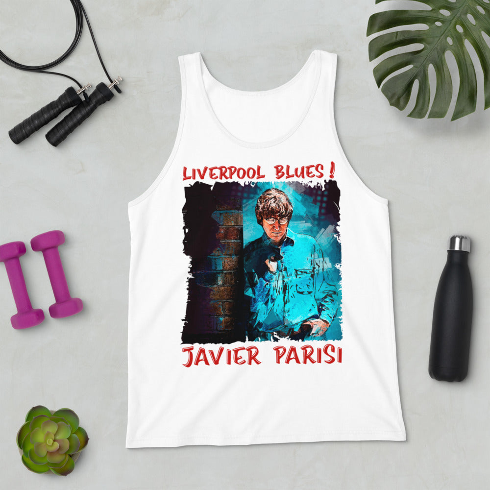 JAVIER PARISI: BOLD STREET BLUES Unisex Tank Top