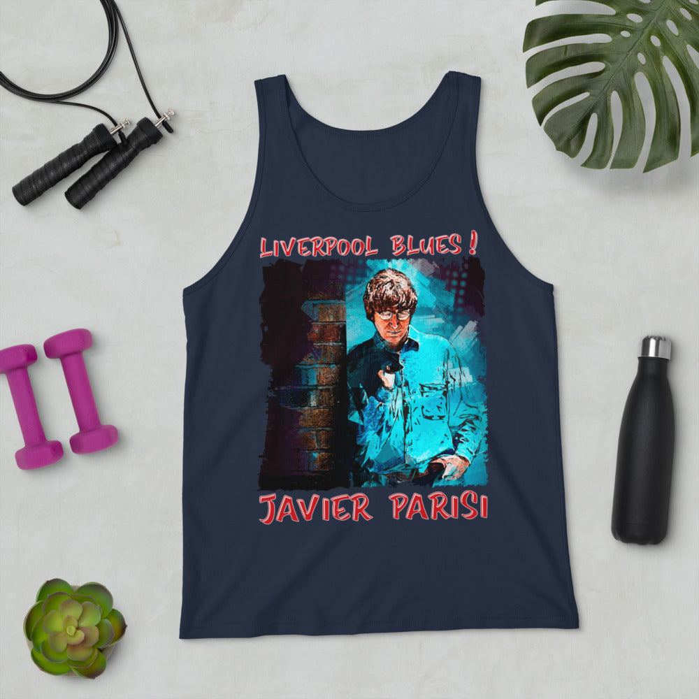 JAVIER PARISI: BOLD STREET BLUES Unisex Tank Top