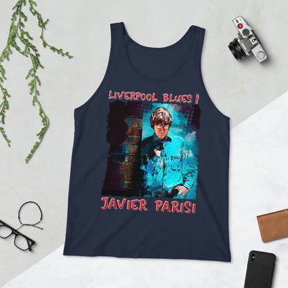 JAVIER PARISI: BOLD STREET BLUES Unisex Tank Top
