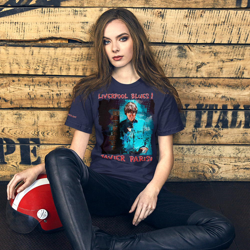 JAVIER PARISI: BOLD STREET BLUES - Unisex Luxe T-Shirt with stretch