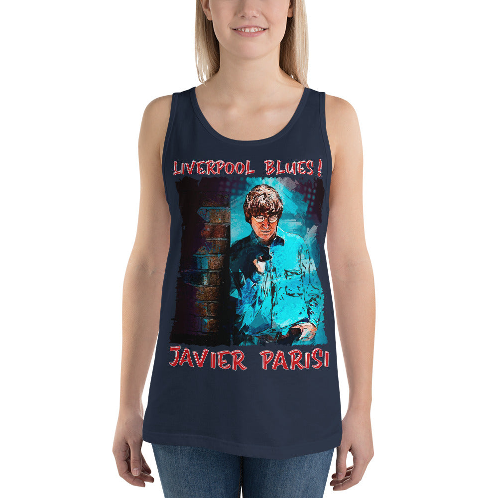 JAVIER PARISI: BOLD STREET BLUES Unisex Tank Top