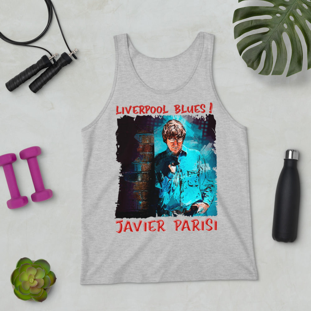 JAVIER PARISI: BOLD STREET BLUES Unisex Tank Top