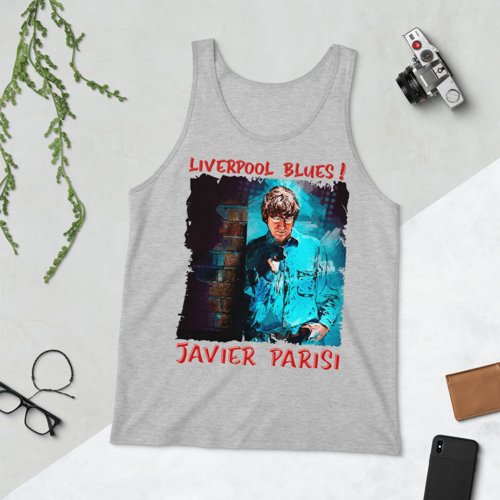 JAVIER PARISI: BOLD STREET BLUES Unisex Tank Top