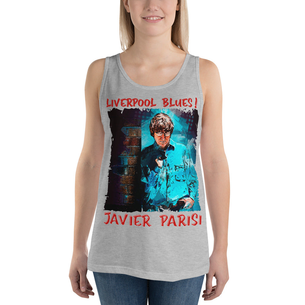 JAVIER PARISI: BOLD STREET BLUES Unisex Tank Top