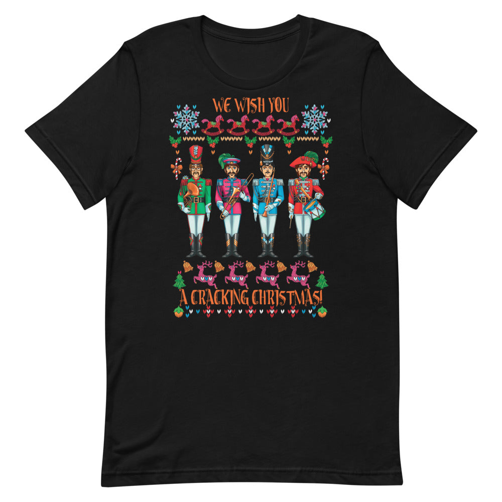 A CRACKING CHRISTMAS WITH THE BEATLES Unisex Luxe T-Shirt with stretch