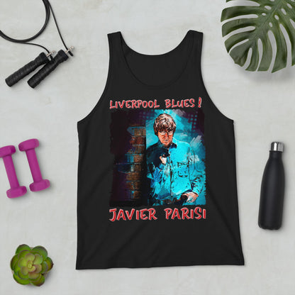 JAVIER PARISI: BOLD STREET BLUES Unisex Tank Top