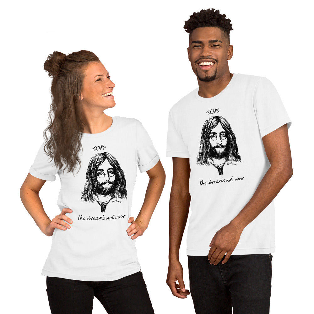 THE DREAM'S NOT OVER Unisex Luxe T-Shirt with stretch