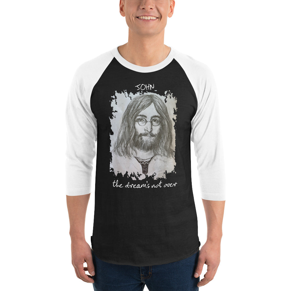 THE DREAM'S NOT OVER 3/4 sleeve raglan shirt