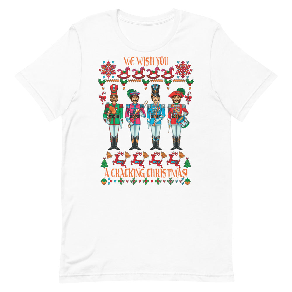 A CRACKING CHRISTMAS WITH THE BEATLES Unisex Luxe T-Shirt with stretch