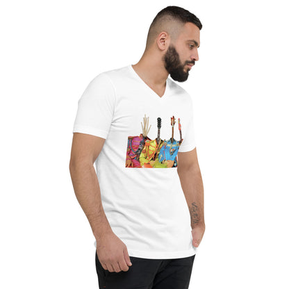 GUITARHEADS Unisex V-Neck T-Shirt