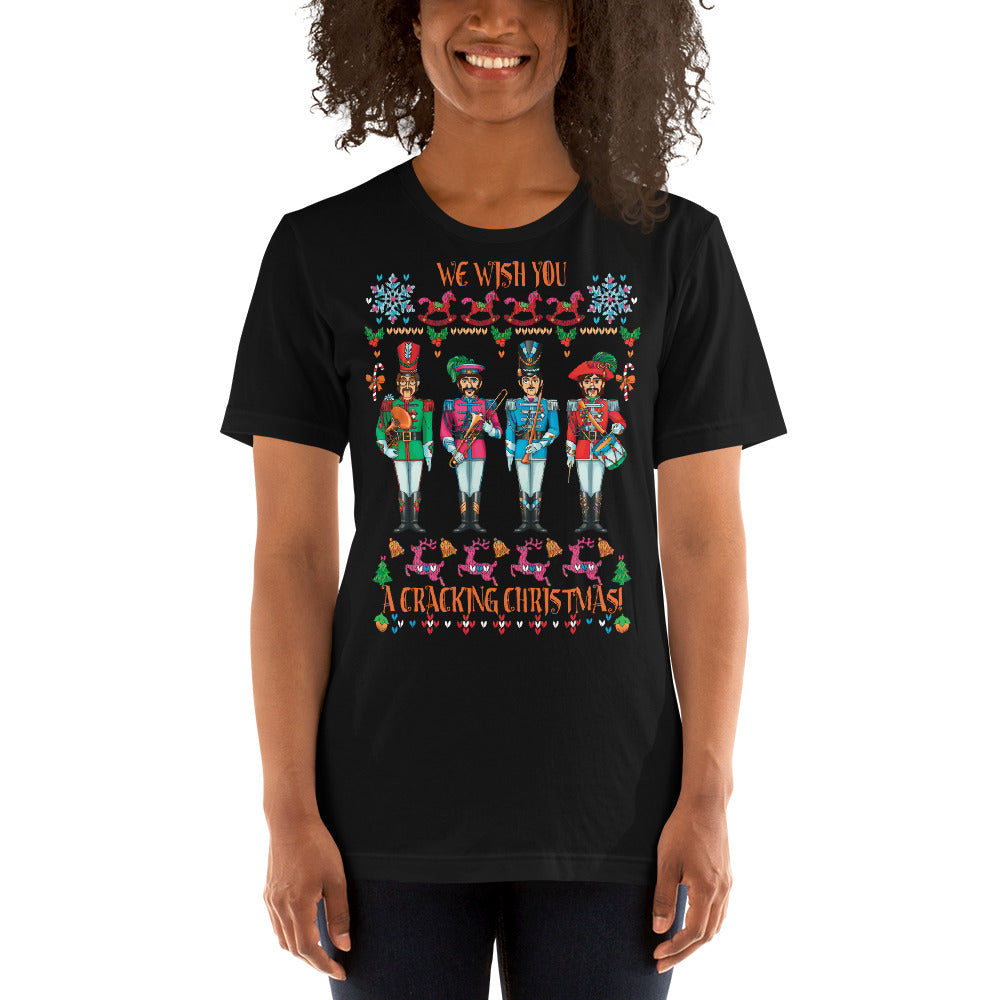 A CRACKING CHRISTMAS WITH THE BEATLES Unisex Luxe T-Shirt with stretch