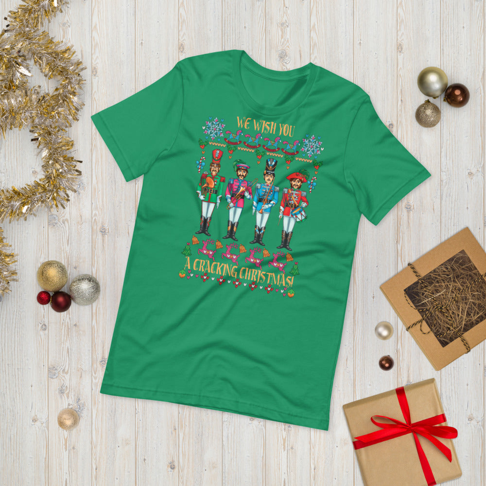 A CRACKING CHRISTMAS WITH THE BEATLES Unisex Luxe T-Shirt with stretch