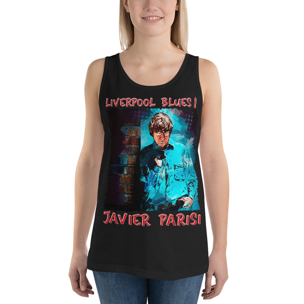 JAVIER PARISI: BOLD STREET BLUES Unisex Tank Top