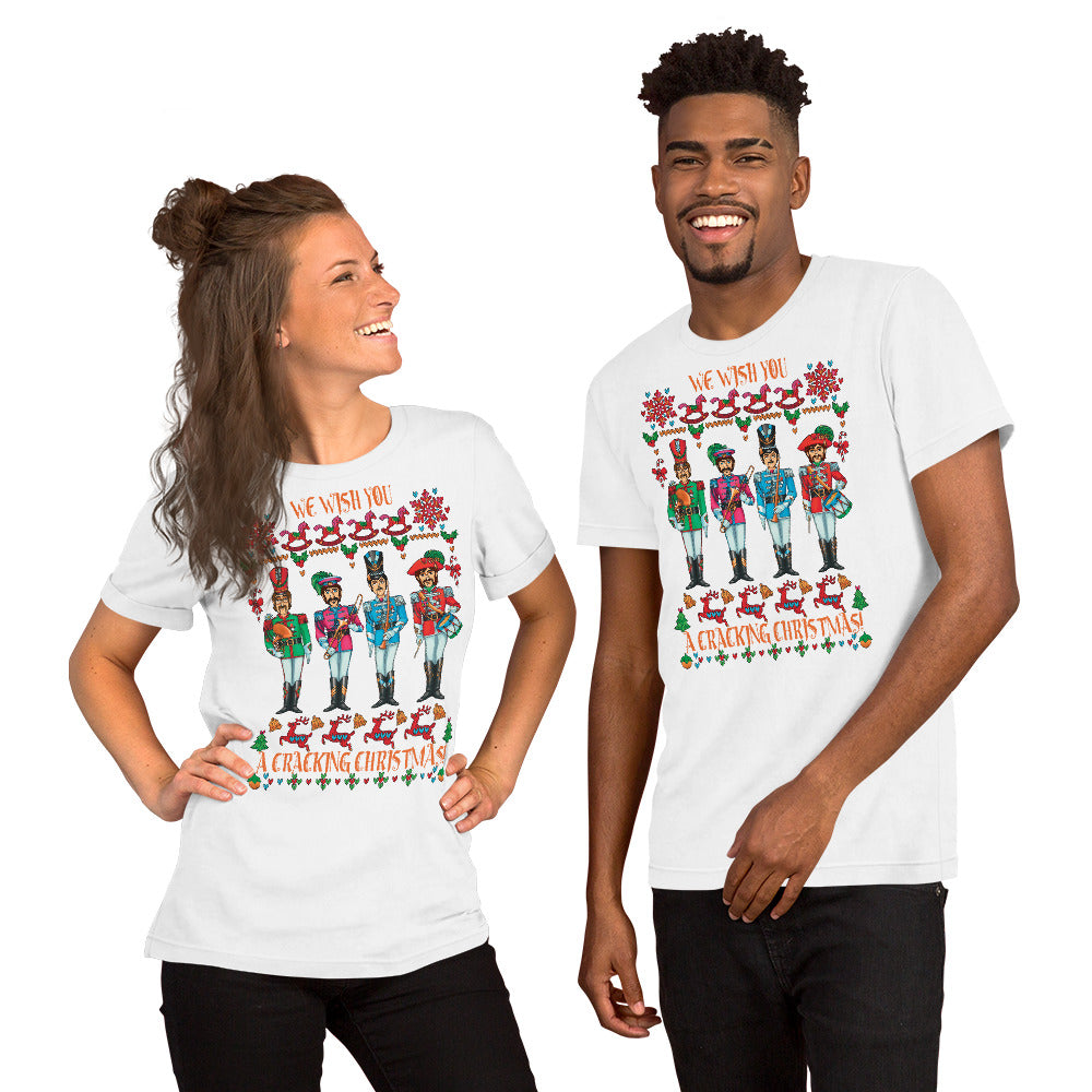 A CRACKING CHRISTMAS WITH THE BEATLES Unisex Luxe T-Shirt with stretch