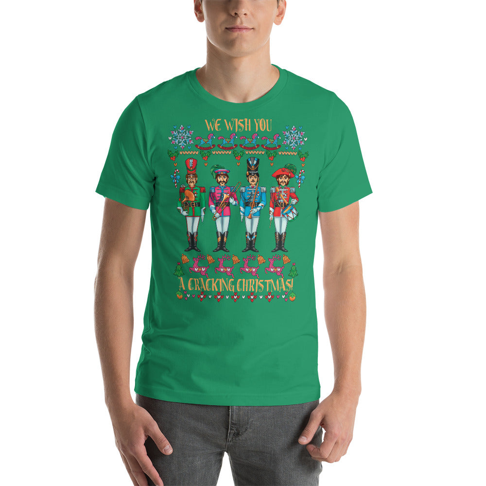 A CRACKING CHRISTMAS WITH THE BEATLES Unisex Luxe T-Shirt with stretch