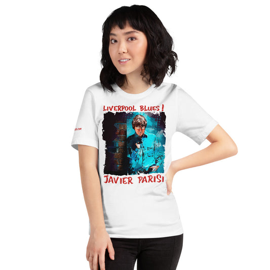 JAVIER PARISI: BOLD STREET BLUES - Unisex Luxe T-Shirt with stretch