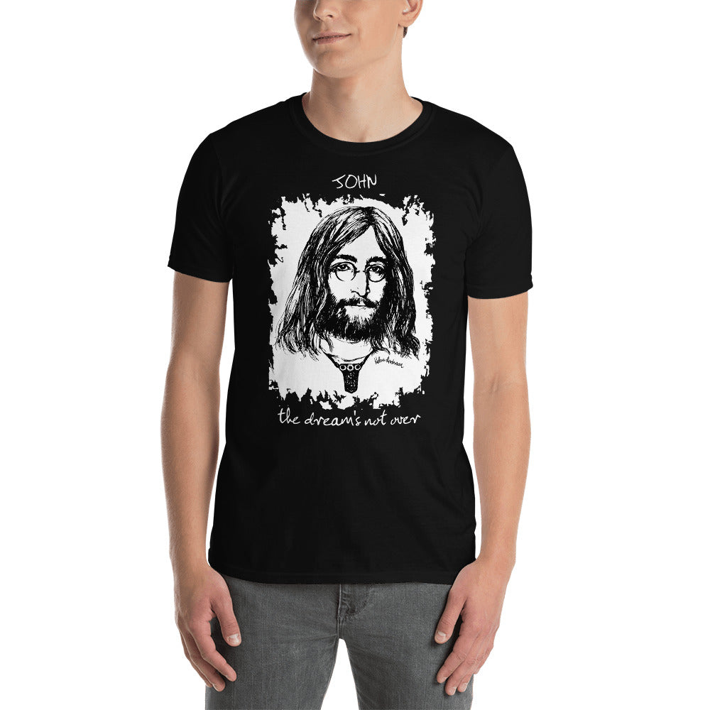 THE DREAM'S NOT OVER Cosy Unisex T-Shirt: black, dark grey or white