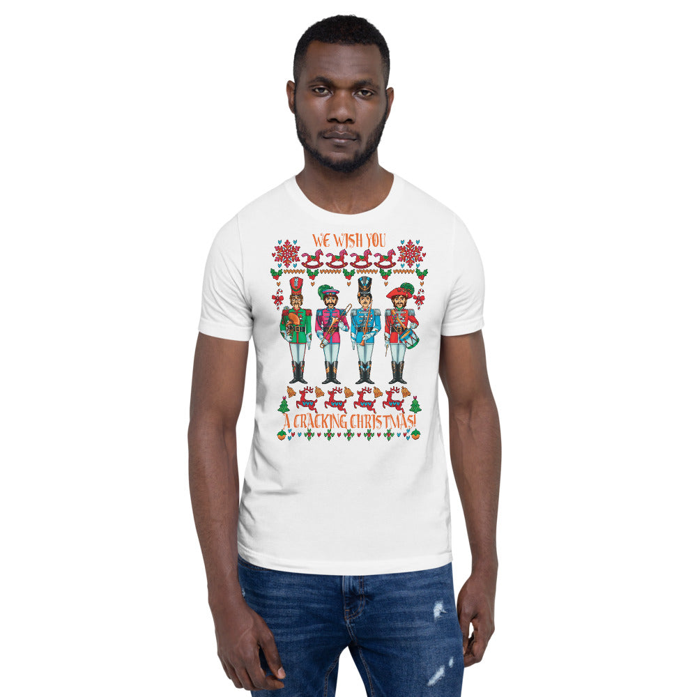 A CRACKING CHRISTMAS WITH THE BEATLES Unisex Luxe T-Shirt with stretch