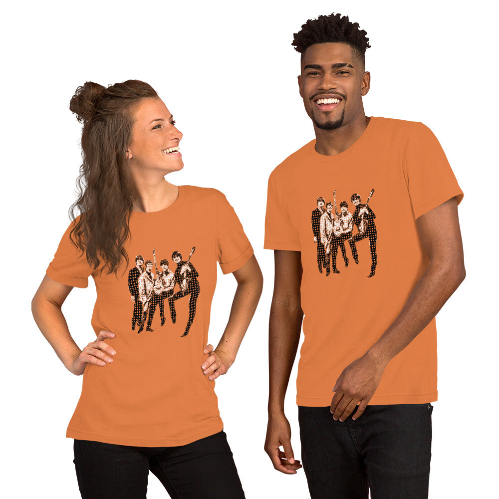 POP GO THE BEATLES Unisex Luxe T-Shirt with stretch