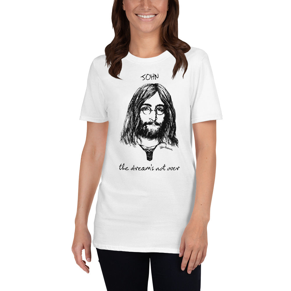 THE DREAM'S NOT OVER Cosy Unisex T-Shirt: black, dark grey or white