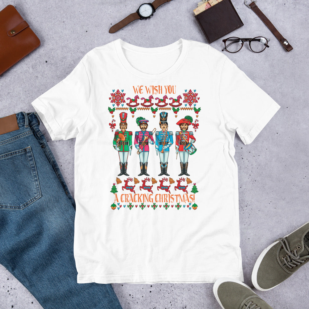 A CRACKING CHRISTMAS WITH THE BEATLES Unisex Luxe T-Shirt with stretch