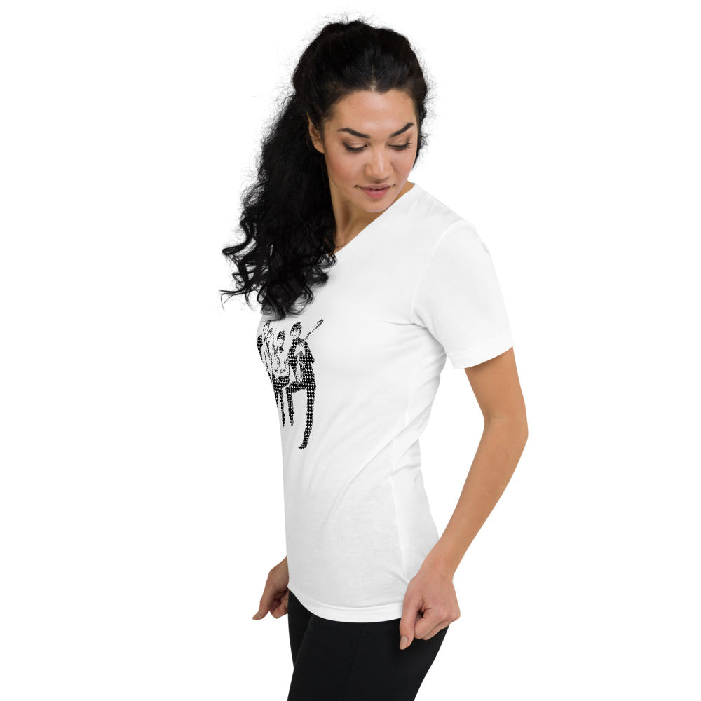 POP GO THE BEATLES Unisex V-Neck T-Shirt