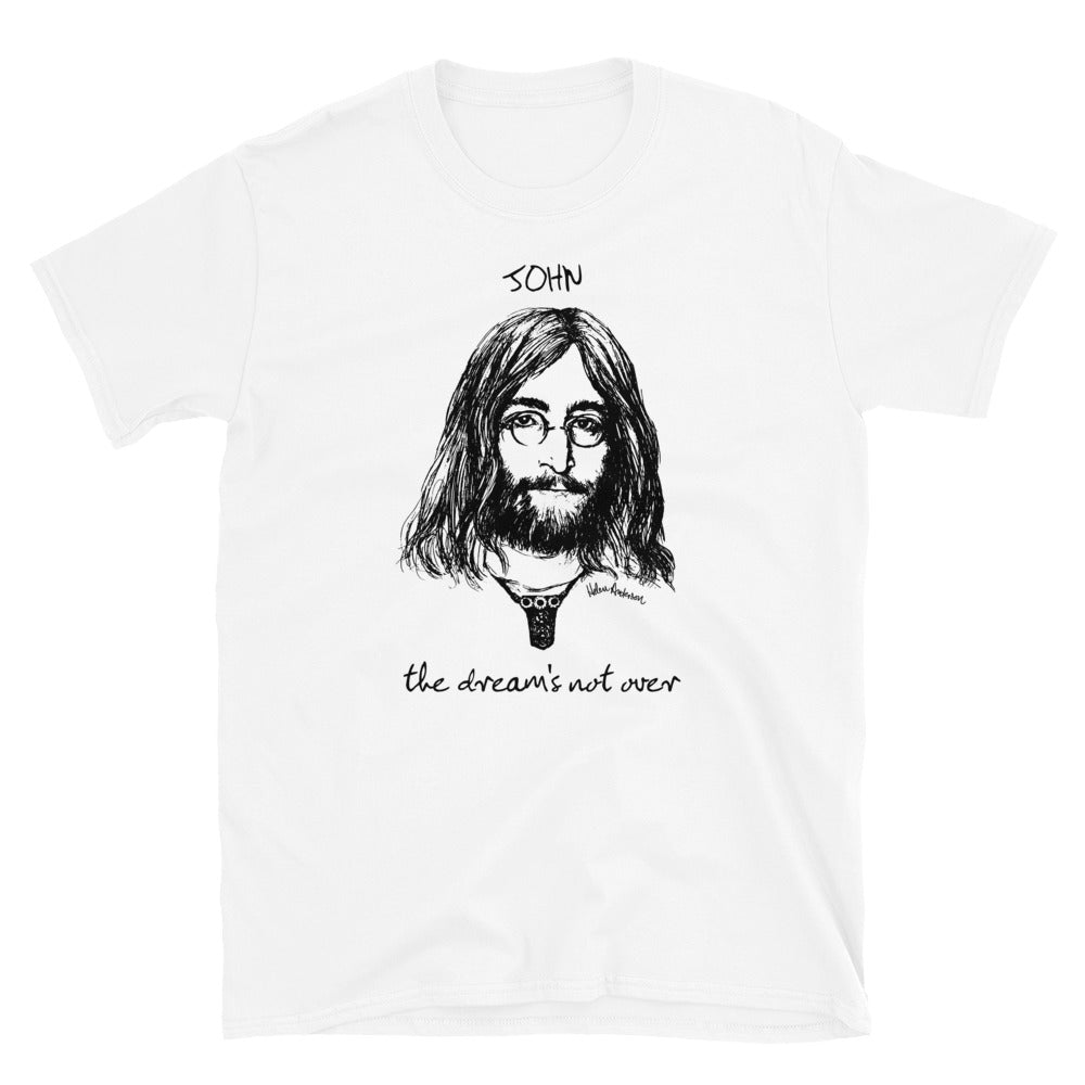 THE DREAM'S NOT OVER Cosy Unisex T-Shirt: black, dark grey or white