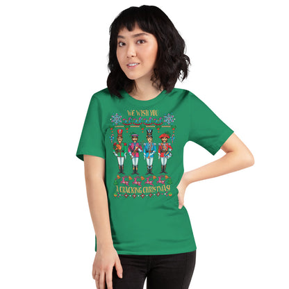 A CRACKING CHRISTMAS WITH THE BEATLES Unisex Luxe T-Shirt with stretch