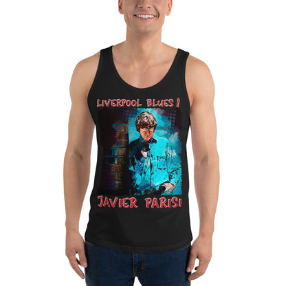 JAVIER PARISI: BOLD STREET BLUES Unisex Tank Top