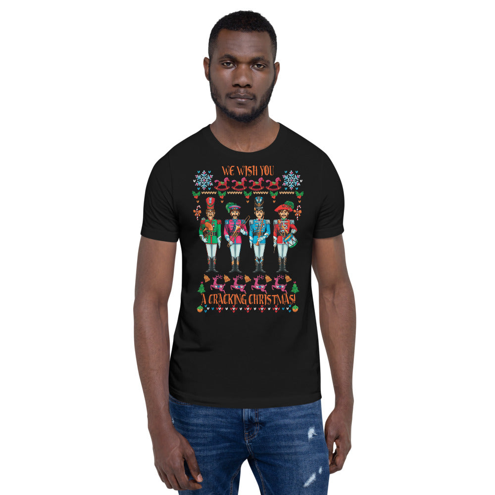 A CRACKING CHRISTMAS WITH THE BEATLES Unisex Luxe T-Shirt with stretch