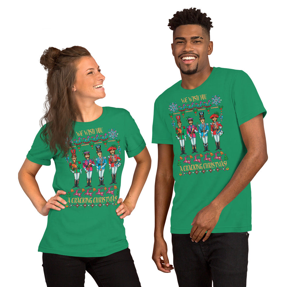 A CRACKING CHRISTMAS WITH THE BEATLES Unisex Luxe T-Shirt with stretch