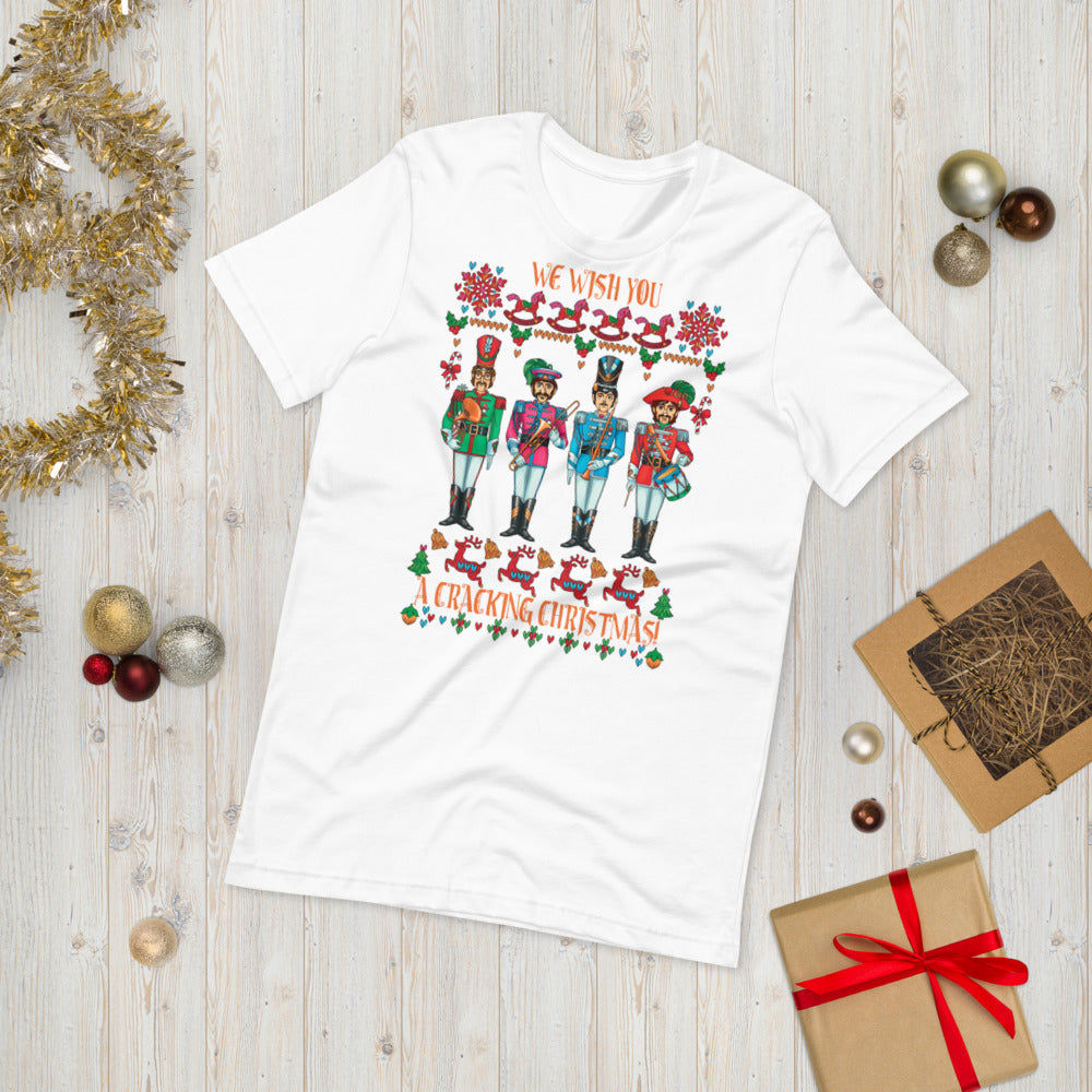 A CRACKING CHRISTMAS WITH THE BEATLES Unisex Luxe T-Shirt with stretch