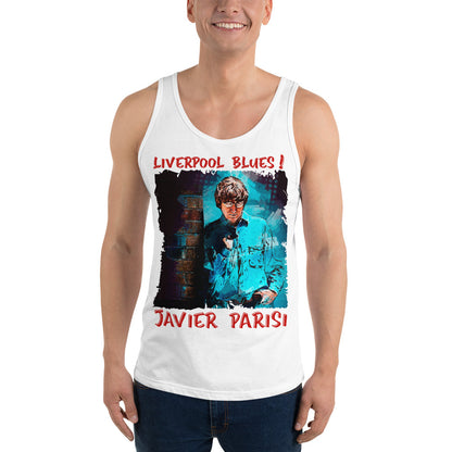 JAVIER PARISI: BOLD STREET BLUES Unisex Tank Top