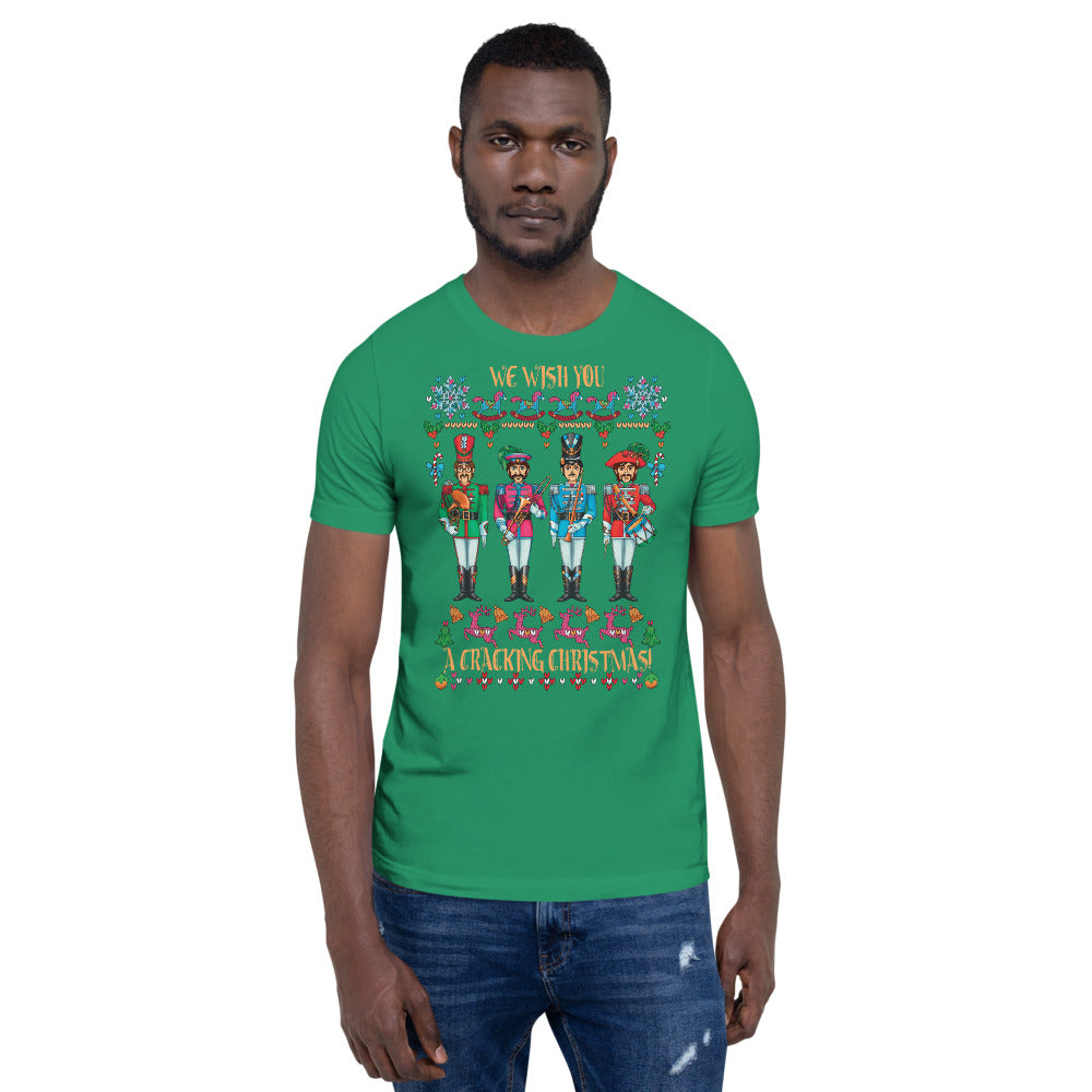 A CRACKING CHRISTMAS WITH THE BEATLES Unisex Luxe T-Shirt with stretch