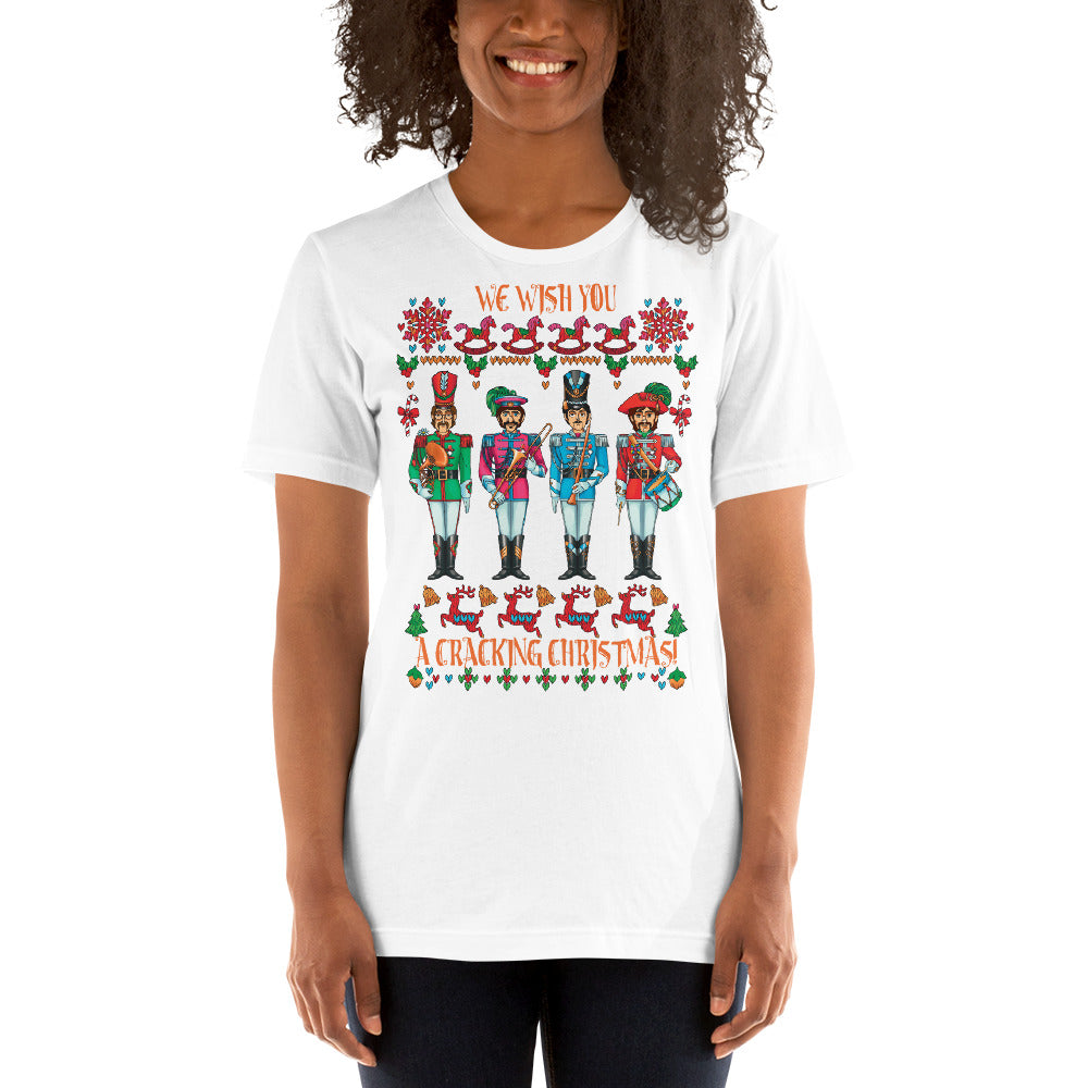 A CRACKING CHRISTMAS WITH THE BEATLES Unisex Luxe T-Shirt with stretch