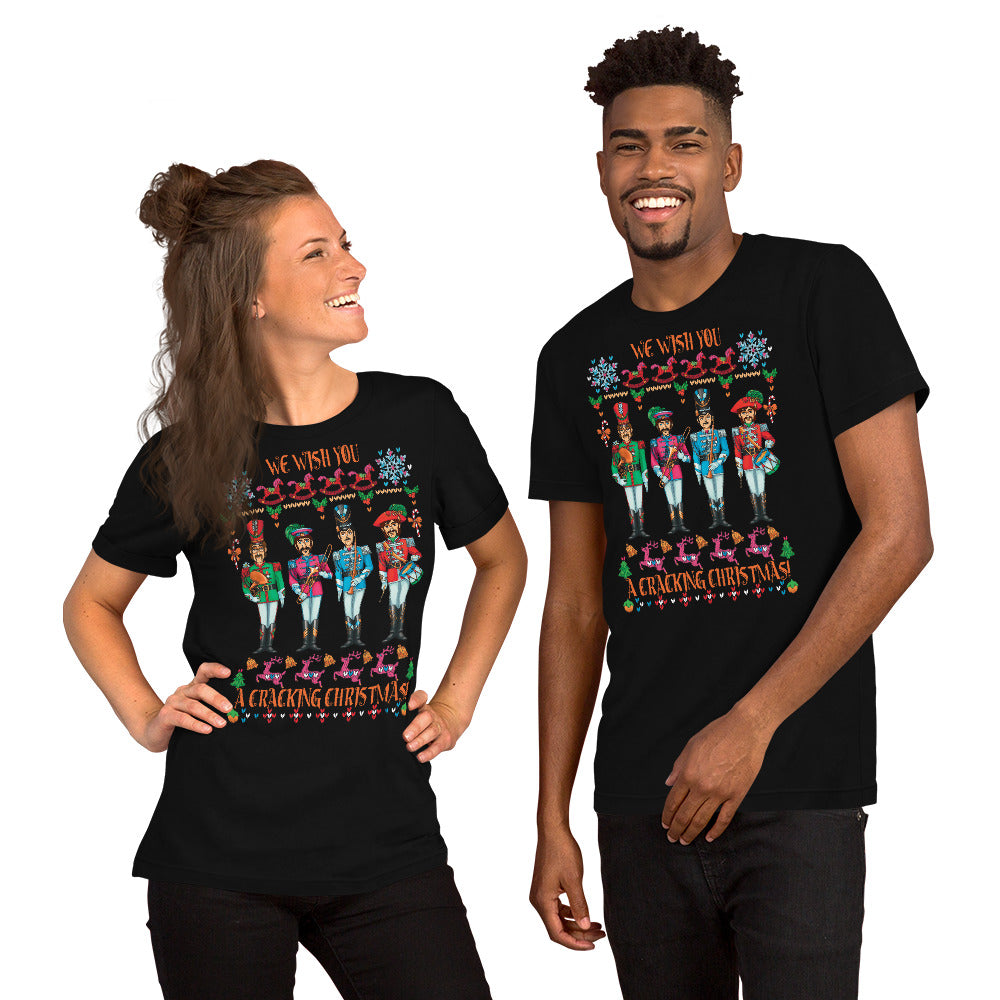 A CRACKING CHRISTMAS WITH THE BEATLES Unisex Luxe T-Shirt with stretch