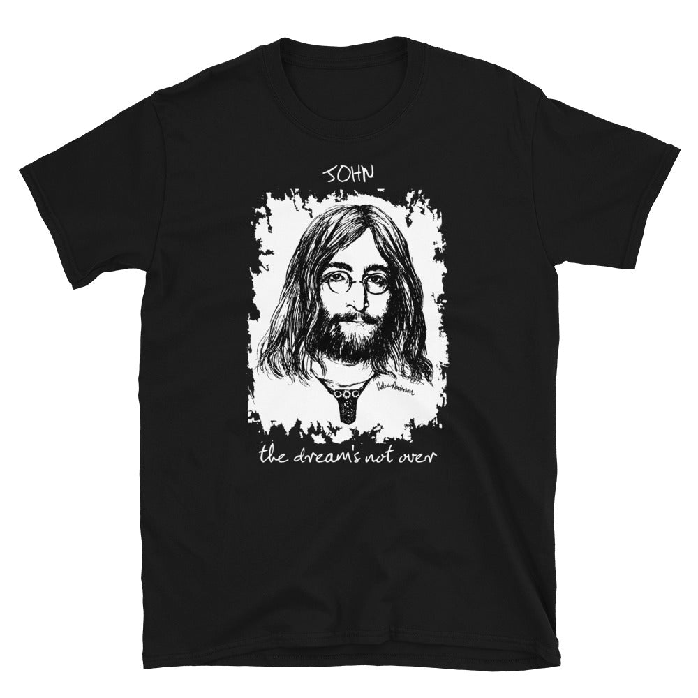 THE DREAM'S NOT OVER Cosy Unisex T-Shirt: black, dark grey or white