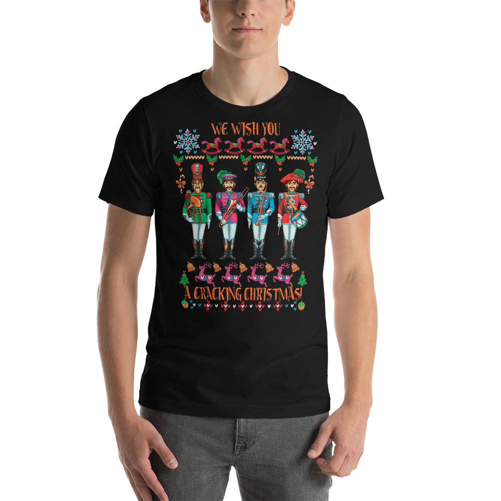 A CRACKING CHRISTMAS WITH THE BEATLES Unisex Luxe T-Shirt with stretch