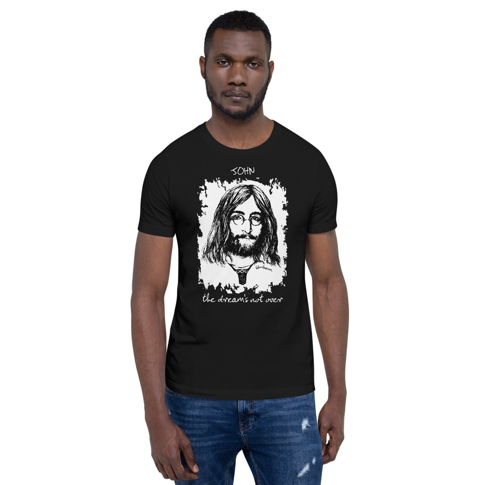 THE DREAM'S NOT OVER Unisex Luxe T-Shirt with stretch