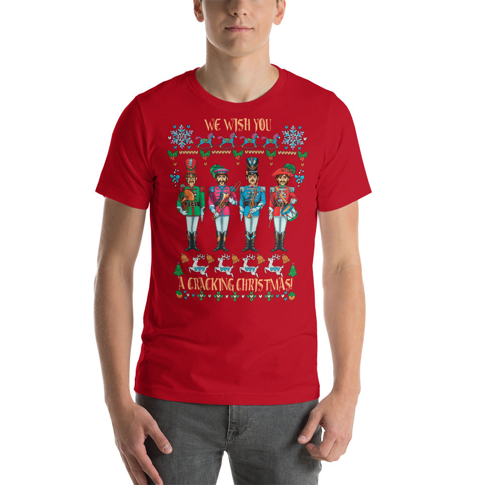 A CRACKING CHRISTMAS WITH THE BEATLES Unisex Luxe T-Shirt with stretch