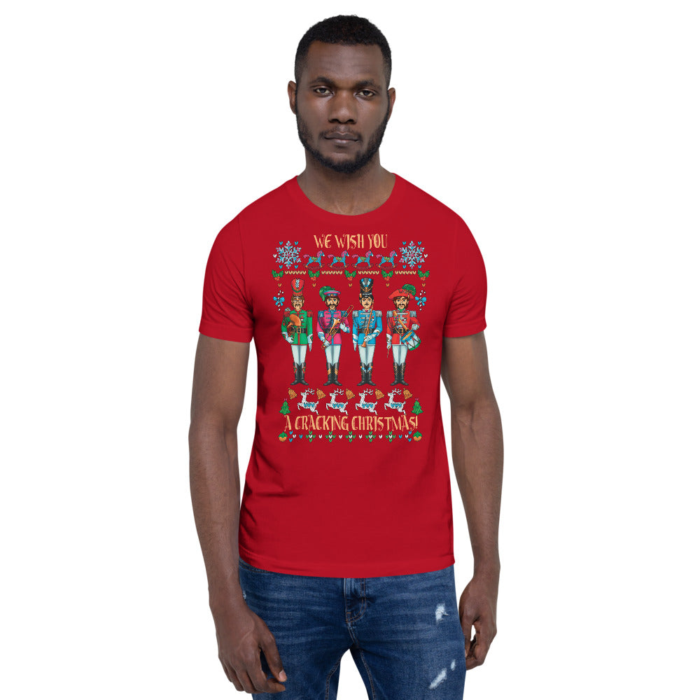 A CRACKING CHRISTMAS WITH THE BEATLES Unisex Luxe T-Shirt with stretch