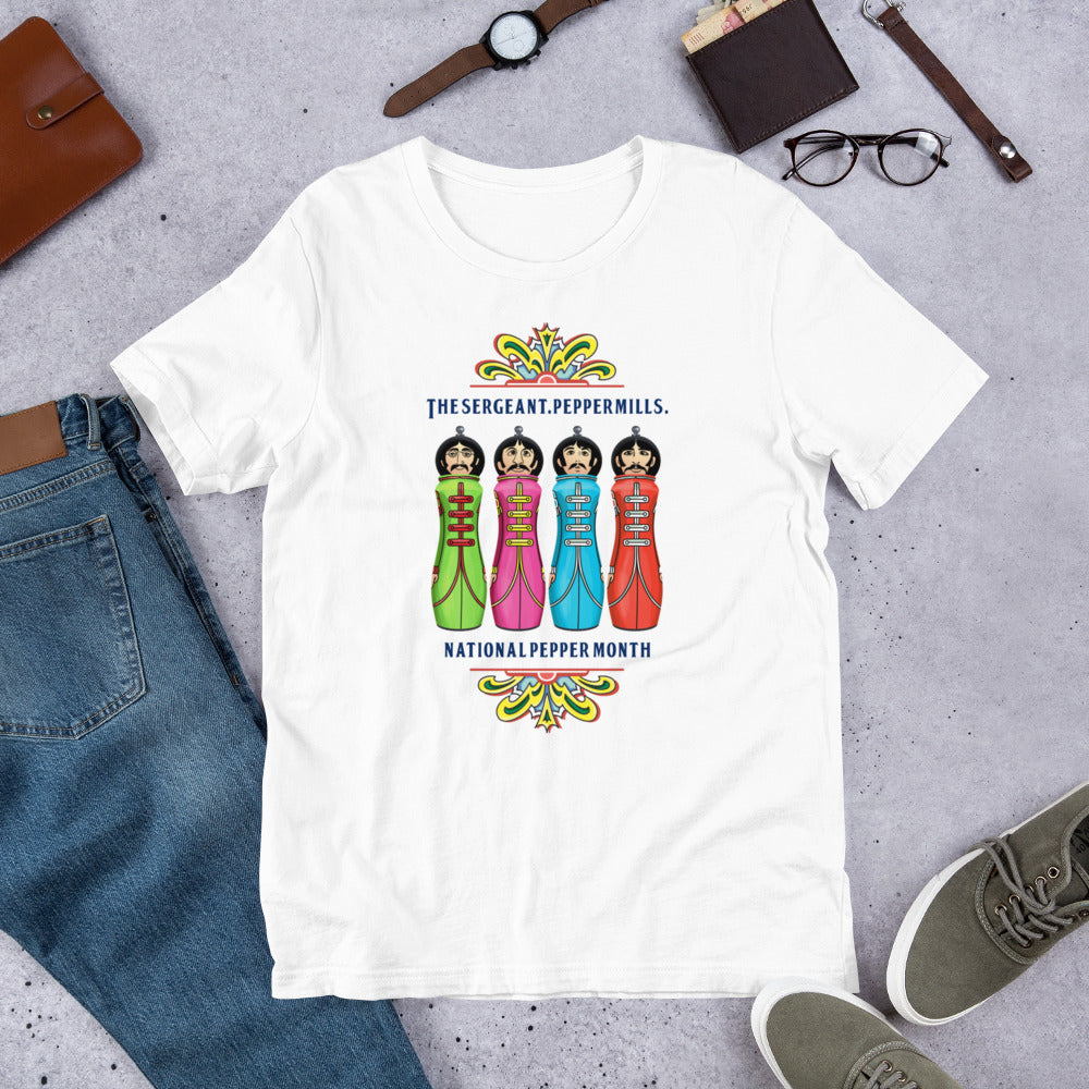 The Sergeant. Peppermills. LIMITED EDITION Unisex Luxe T-Shirt with stretch