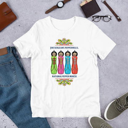 The Sergeant. Peppermills. LIMITED EDITION Unisex Luxe T-Shirt with stretch