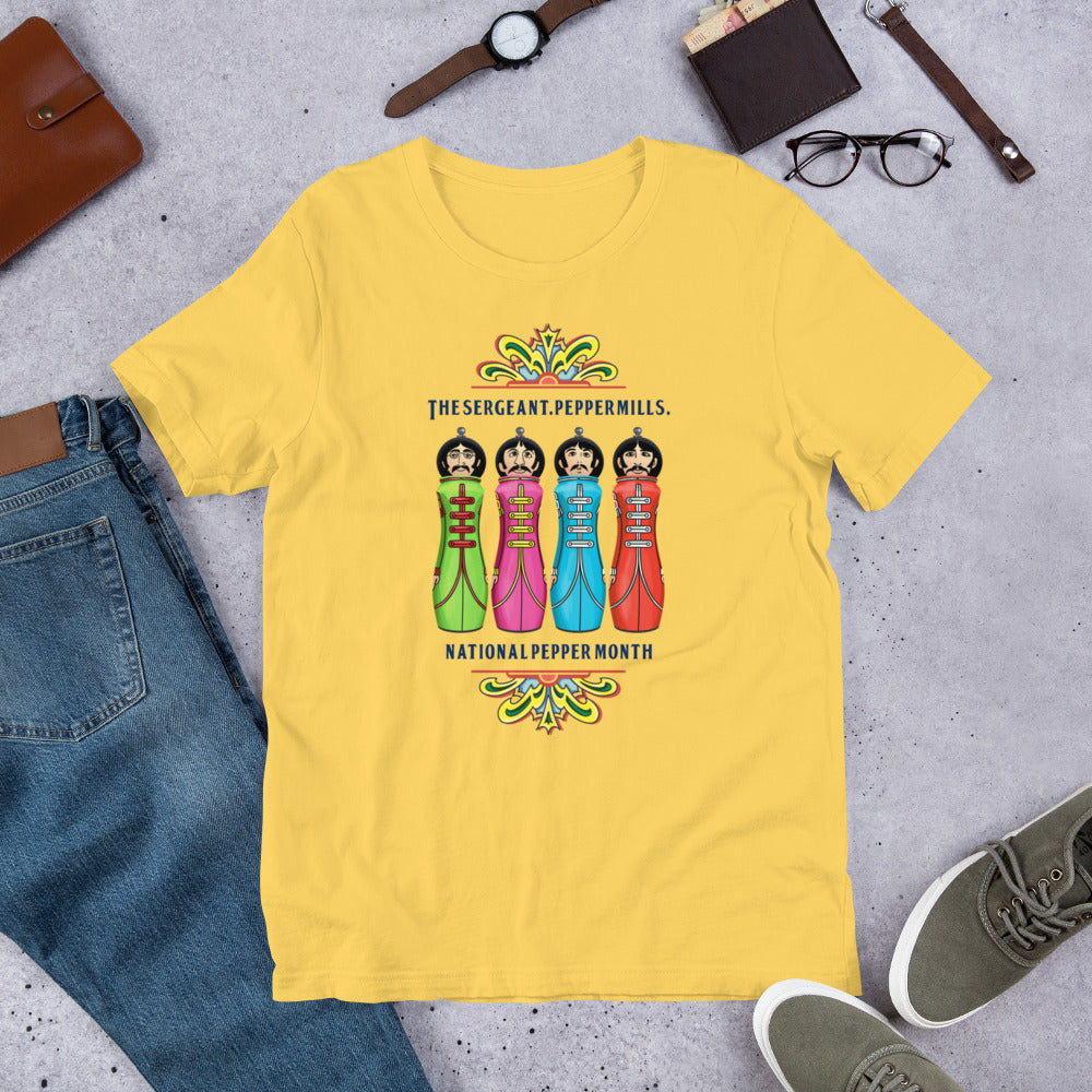 The Sergeant. Peppermills. LIMITED EDITION Unisex Luxe T-Shirt with stretch