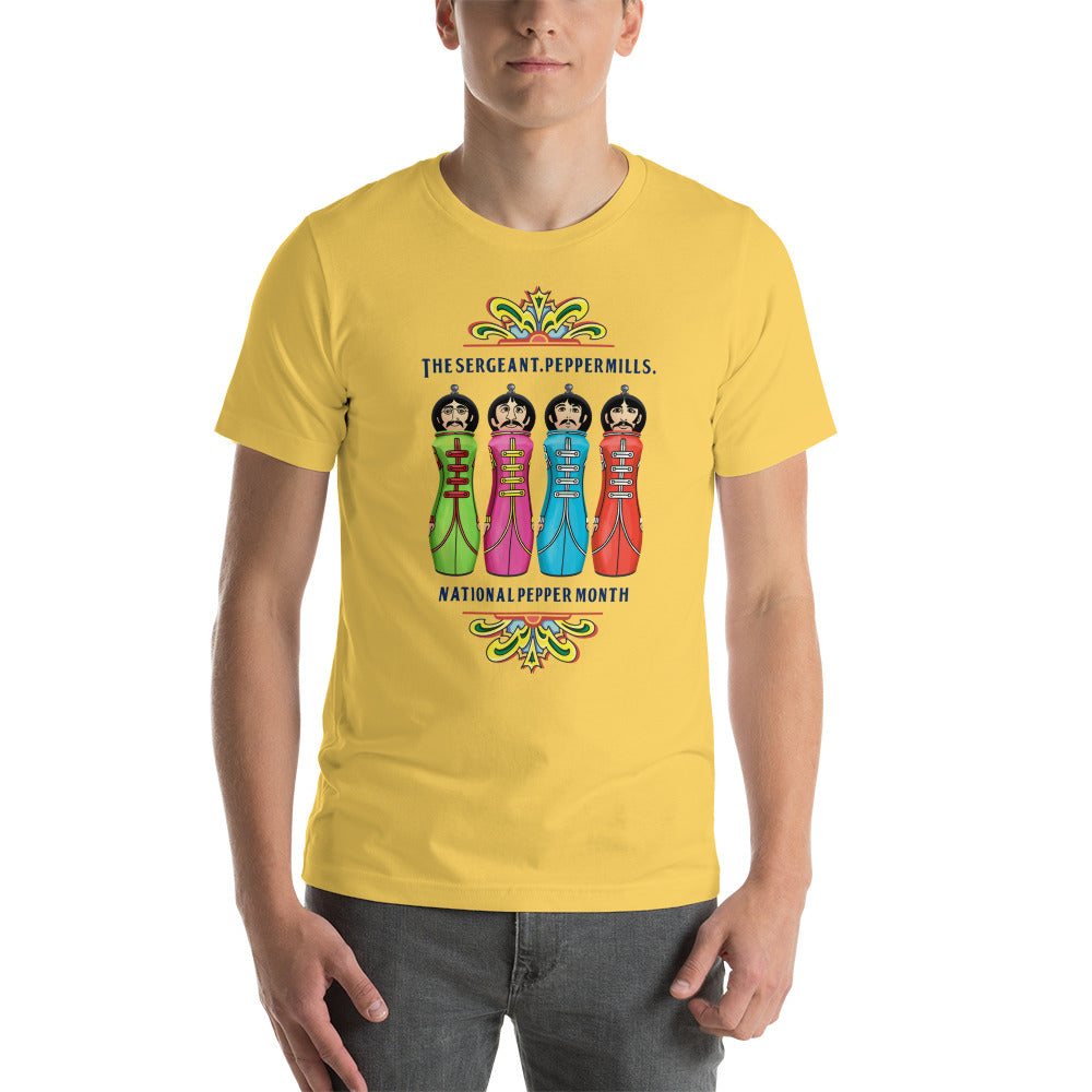 The Sergeant. Peppermills. LIMITED EDITION Unisex Luxe T-Shirt with stretch