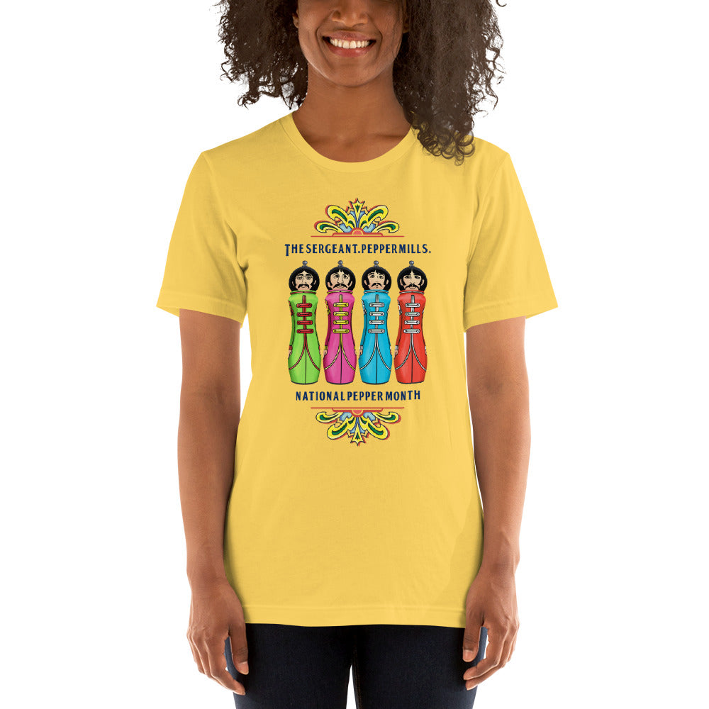 The Sergeant. Peppermills. LIMITED EDITION Unisex Luxe T-Shirt with stretch