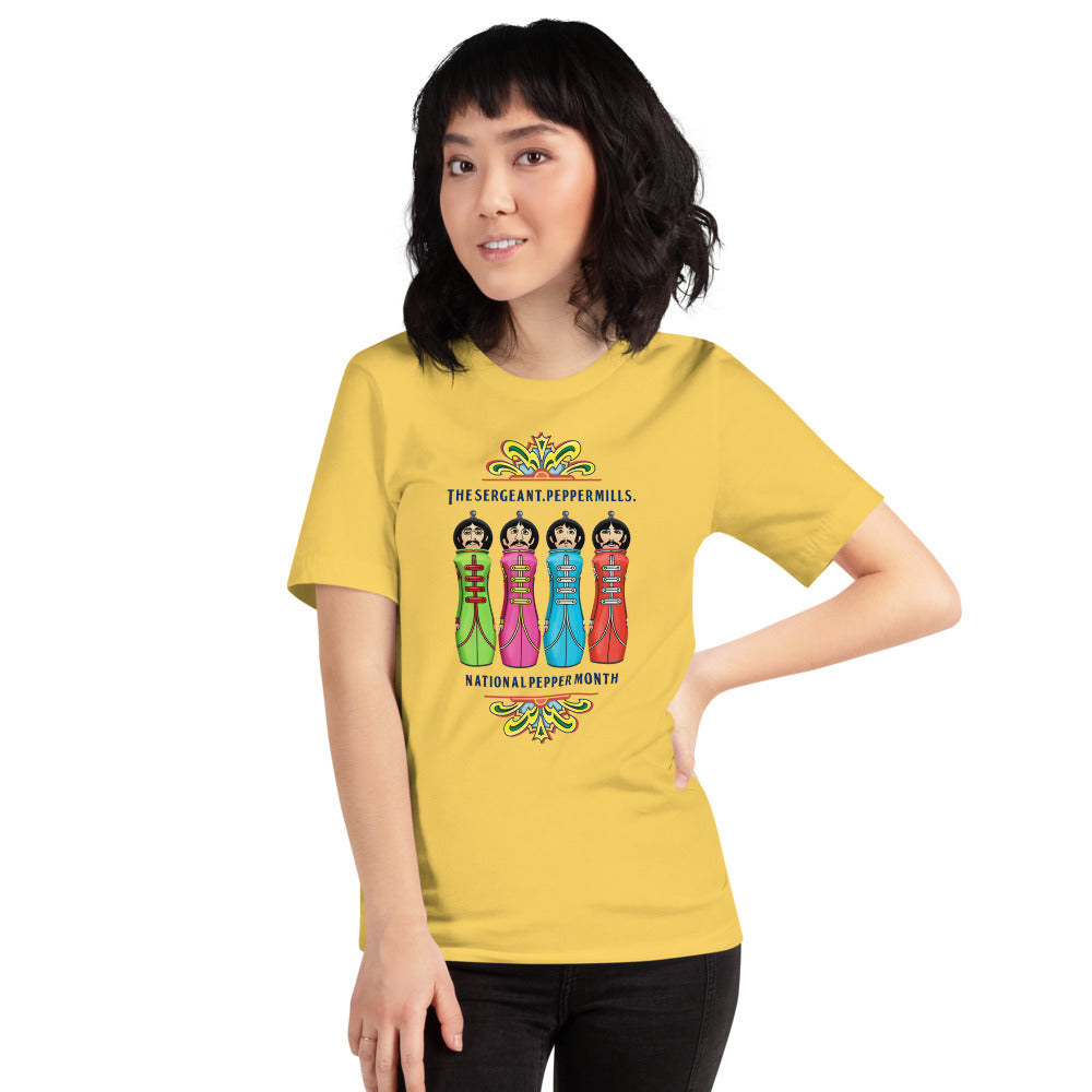 The Sergeant. Peppermills. LIMITED EDITION Unisex Luxe T-Shirt with stretch