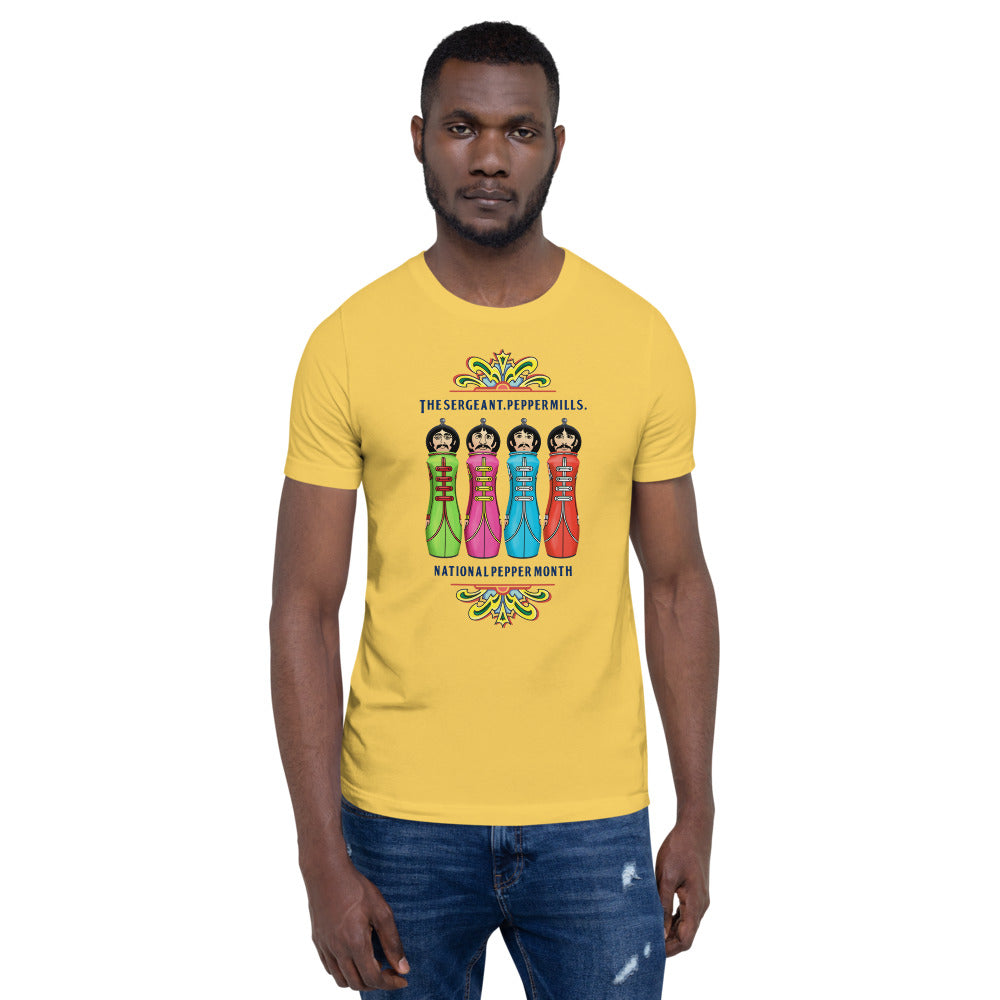 The Sergeant. Peppermills. LIMITED EDITION Unisex Luxe T-Shirt with stretch