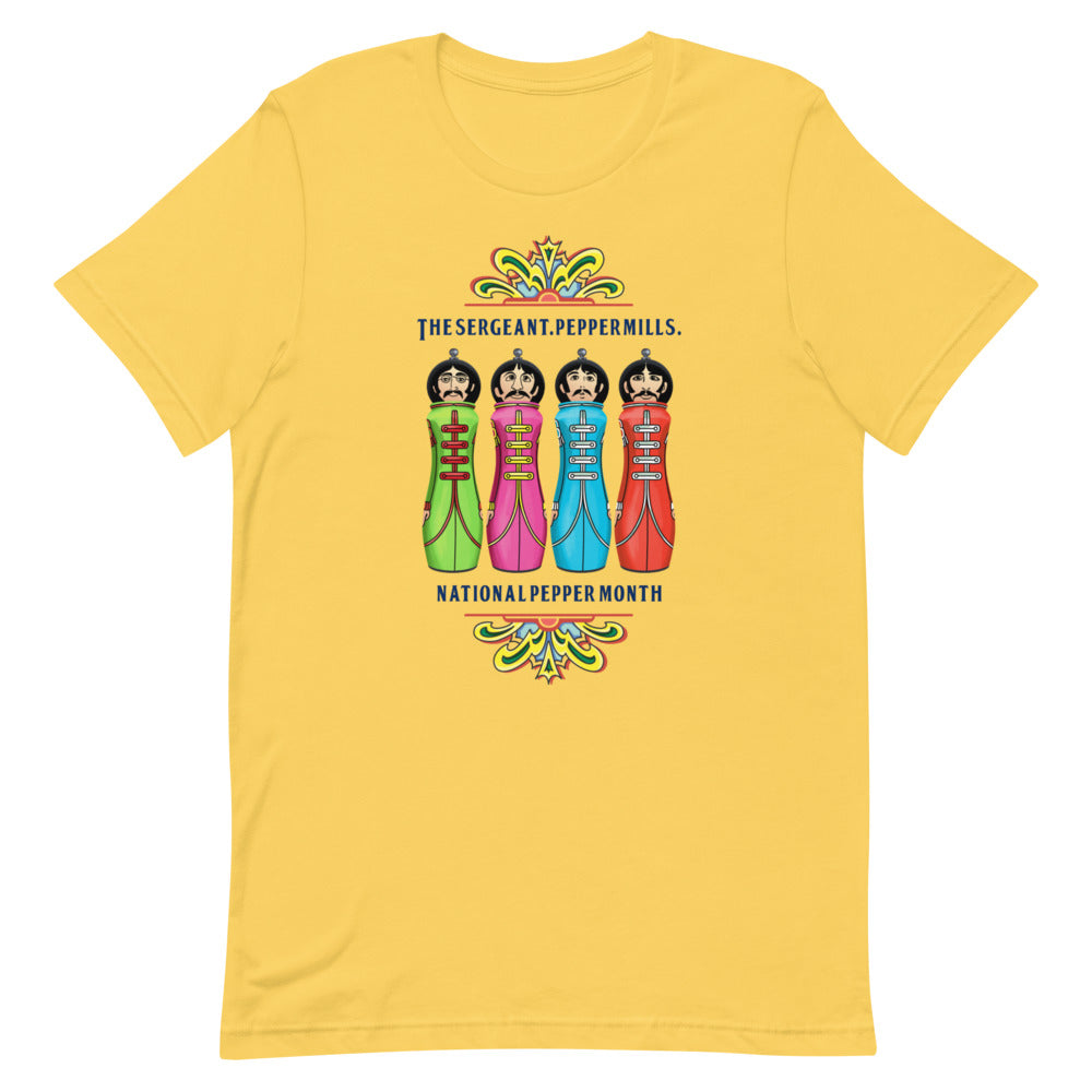 The Sergeant. Peppermills. LIMITED EDITION Unisex Luxe T-Shirt with stretch